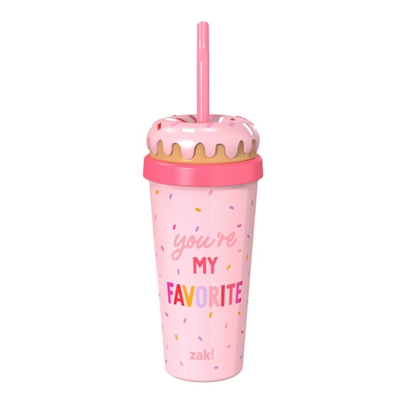Donut Tumbler, You're My Favorite, Multicolor, 18 fl oz, Valentine's Day by Way To Celebrate