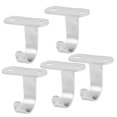 thumbnail image 1 of Ganchos de pared para abrigos y bolsas de ropa de montaje superior Uxcell, paquete de 5, 1 of 1