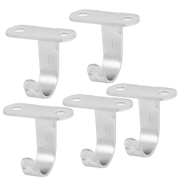 Clothes Bag Coat Cabinet Top Mount Stainless Steel Wall Hooks Hangers 5pcs  