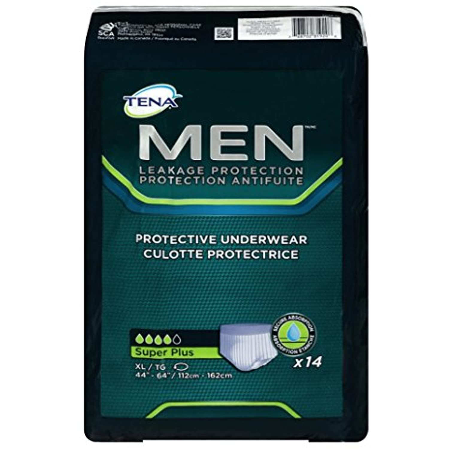TENA Disposable Underwear Male X-Large, 81920, 14 Ct - Walmart.com