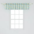 thumbnail image 2 of Ambesonne Geometric Window Valance, Chevron Retro Style, 54" X 12", Seafoam Yellow Grey, 2 of 3