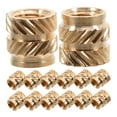 thumbnail image 5 of TAILTOSS 50Pcs Brass Threaded Insert Heat Embedment Nut Female Thread for Plastic and Wood, 5 of 8