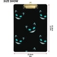 thumbnail image 2 of FMSHPON Cheshire Cat Black Clipboard Hardboard Wood Nursing Clip Board and Pull for Standard A4 Letter 13x9 inches, 2 of 7
