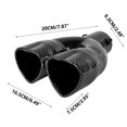 thumbnail image 3 of XWSHYW Accesorios para Interior Del Coche Tubo de Escape Modificado para Automóvil Tubo de Escape Love Tail Throat de Dos Tubos Dobles En Forma de Corazón, 3 of 5