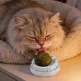 thumbnail image 2 of Interactive Cat Chew Ball Toy with Natural Catnip, Rolling Wobble Pet Teething Toy, Teeth Cleaning Plaything for Indoor Cats, Boredom Relief Cat Enrichment Toy, 2 of 4