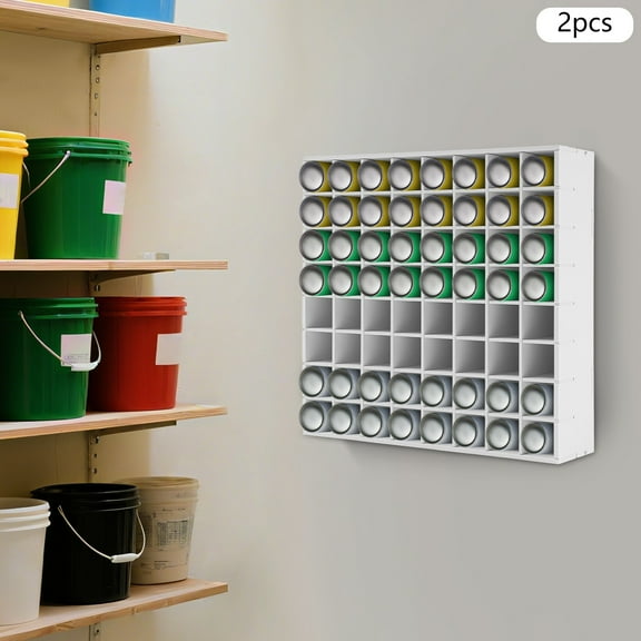Paint Organizer Storage Rack, Wall-Mounted Paints Holder, Paint Bottle Organizer