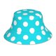 thumbnail image 1 of Balery Aqua And White Polka Dot Sombreros para el sol para hombre y mujer, sombrero de pescador con UPF 50+, 1 of 6