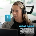 thumbnail image 3 of JLab Go Work Gen 2 Auriculares inalámbricos con micrófono - Más de 55 horas de reproducción Auriculares Bluetooth para PC y conexión multipunto a computadora portátil y móvil - Auriculares con cable o, 3 of 5