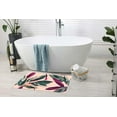 thumbnail image 5 of Floral Pattern Leaves of Cordelia a Bath Rugs 16x24 Inch Non Slip Bath Mat Quick Dry Absorbent Thin Bath Rug Fit Under Door Washable Bath Floor Rugs for Bathroom Bathtub Shower Sink,Multi 8, 5 of 6