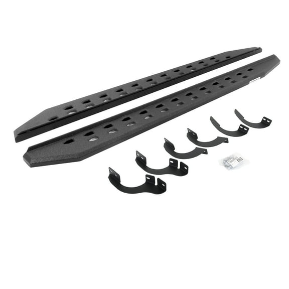 Go Rhino 69442568ST RB20 Slim Line Running Boards with Mounting Bracket Kit For 14-23 4Runner Fits select: 2014-2022 TOYOTA 4RUNNER