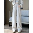 thumbnail image 1 of ML Pants Women Leisure Elegant Classic All-match Simple  Style Solid Loose Design Fashion Elastic Waist Comfortable Ladies, 1 of 7