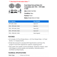 thumbnail image 2 of Front Brake Pad and Rotor Kit - Compatible with 1995 - 1999 GMC C1500 1996 1997 1998, 2 of 2