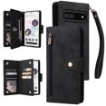 thumbnail image 1 of Case for Google Pixel 7 Pro 5G Magnetic Leather Zipper Wallet Cover Card Holder, 1 of 5