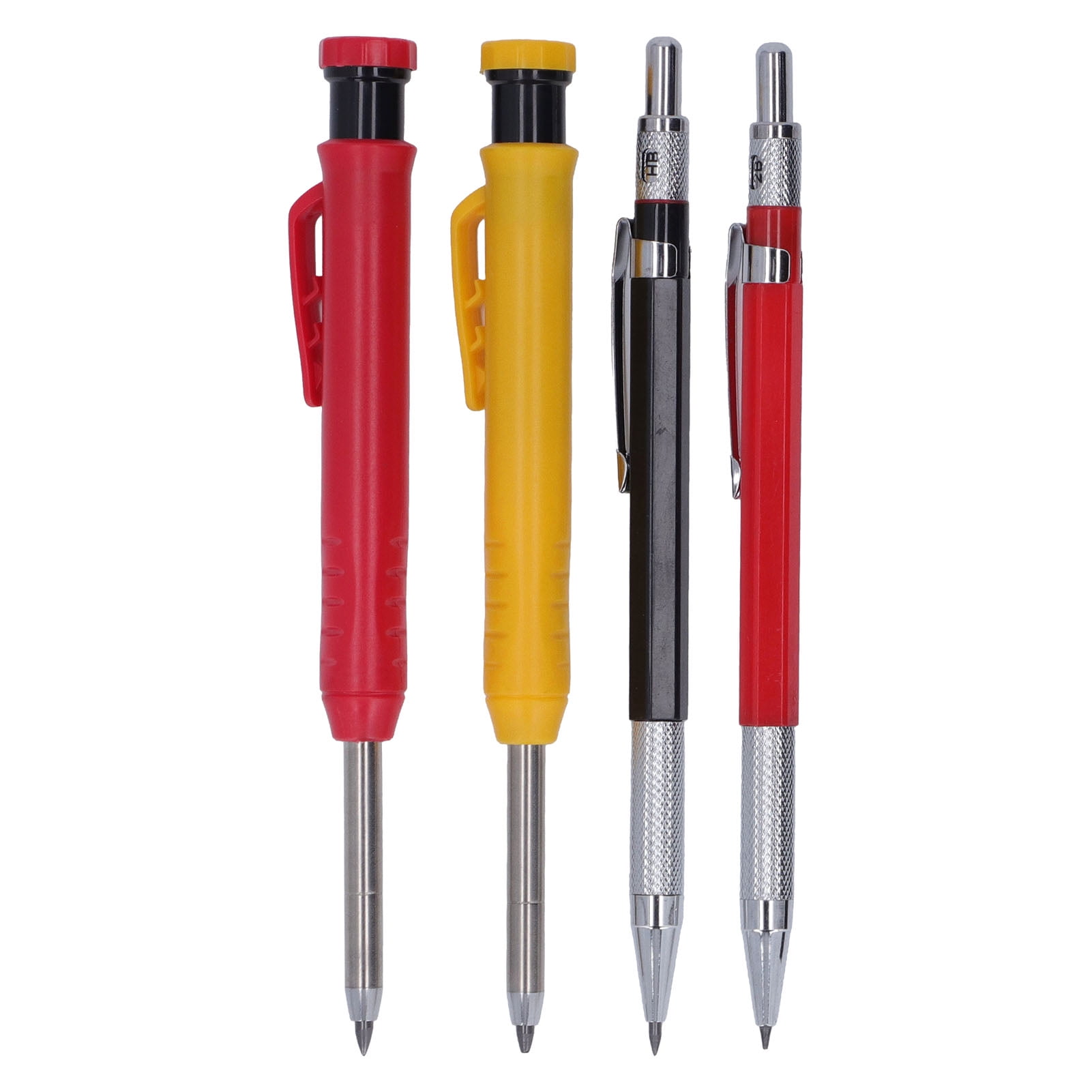 Extendable Deep Hole Marker Carpenter Pencil With 6 Refills Built-in - View #6