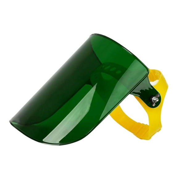 Visera protectora facial con banda ajustable para la cabeza, protector facial para trabajos de deshierbe, soldadura y jardinería.