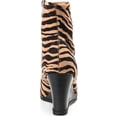 thumbnail image 3 of Journee Collection Womens Hepburn Faux Suede Ankle Wedge Boots, 3 of 3