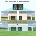 thumbnail image 2 of Cámara IP de seguridad para exteriores, dispositivo de vigilancia con lente Dual de 8MP, 4K, ángulo de ultraancho, 180 °, Wifi, visión nocturna a todo Color de 4MP, detección humana por Ia, 2 of 3