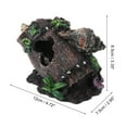 thumbnail image 2 of Unique Bargains Aquarium Decorations Hollow Tree Trunk Ornament Resin Fish Accessories Multicolor 4.72' Length, 2 of 7