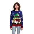 thumbnail image 1 of Suéteres navideños bonitos para mujer, jersey informal, cómodo y cálido de manga larga, prenda de punto básica para ropa de calle de otoño, 1 of 5