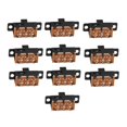 thumbnail image 4 of 10pcs High Knob 6 Pin 3 Position Dpdt Panel Slide Switch 0.5a 50v Dc, 4 of 4