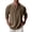 Khaki #002, variant on Mens Waffle Long Sleeve Retro Shirt Casual Button Down Thermal Henley Shirts Lightweight Plain Fall Tshirts Pullover 2XL