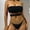 C_ Black, variant on UTSJKR Bikini Set for Women Two Piece Swimsuits V Neck Low Rise Crisscross Back Self Tie Spaghetti Straps Black L