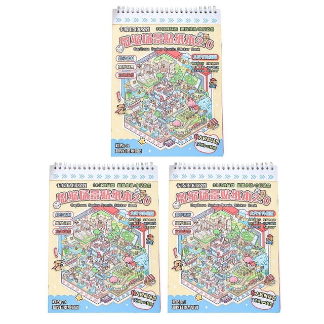 20Pcs/Pack Cute Cartoon Capybara Stickers for Kids Girls Teens, Capybara Miniature Scenes Stickers