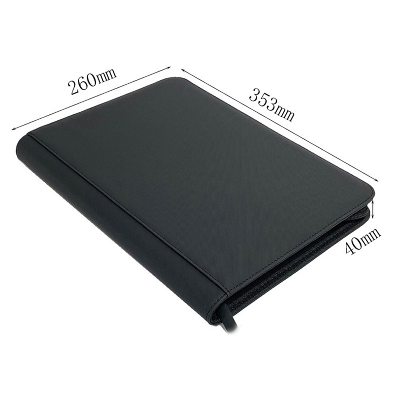 ZPAQI Zipper Pockets Album Trading Card Games Collection Binder Holder Collector