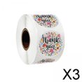 thumbnail image 1 of 2x500 Uds. Pegatinas de agradecimiento, etiquetas redondas de sello Floral para recuerdo de boda, sobre hecho a mano para fiesta, adhesivo de papelería 3 piezas, 1 of 10