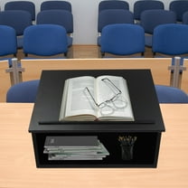 Black Table Top Lectern Portable Tabletop Lectern Classroom Presentation Lectern