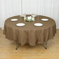 thumbnail image 3 of BalsaCircle 6 Pieces 90" Taupe Round Polyester Tablecloths Fabric Table Cover Linens, 3 of 8