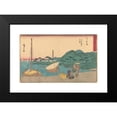 thumbnail image 2 of Andō Hiroshige 24x16 Black Modern Framed Museum Art Print Titled - Maisaka (ca. 1841-1842), 2 of 5