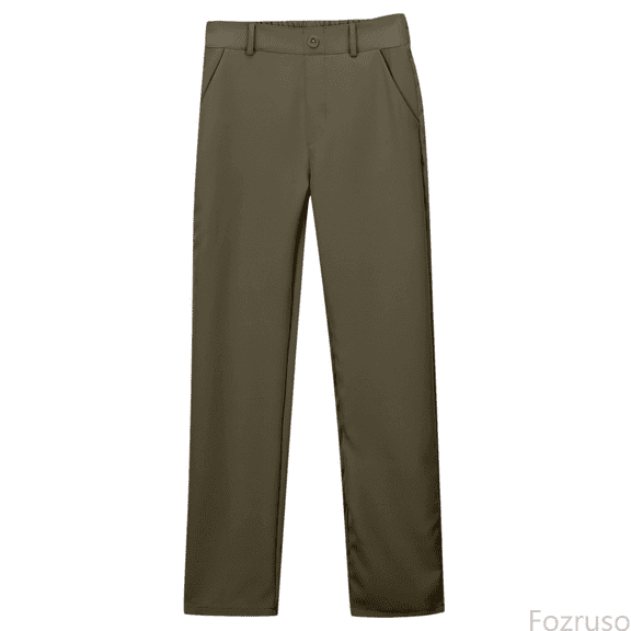 Fozruso Girls Uniform Wide Leg Pants Girls And Boys Pants Kids Dress Pants High Stretchy With Pockets Size 5 16 Years Sizes 14-15 Years