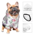 thumbnail image 3 of Balery Rose Flower B Sudadera con Capucha para Perros Pequeños – Ropa para Mascotas, Disfraz para Perros y Gatos, Ideal para Fiestas y Cosplay-X-Small, 3 of 7