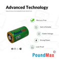 thumbnail image 3 of Batería de litio PoundMax CR2 3.0 V para cámara, 3 of 8