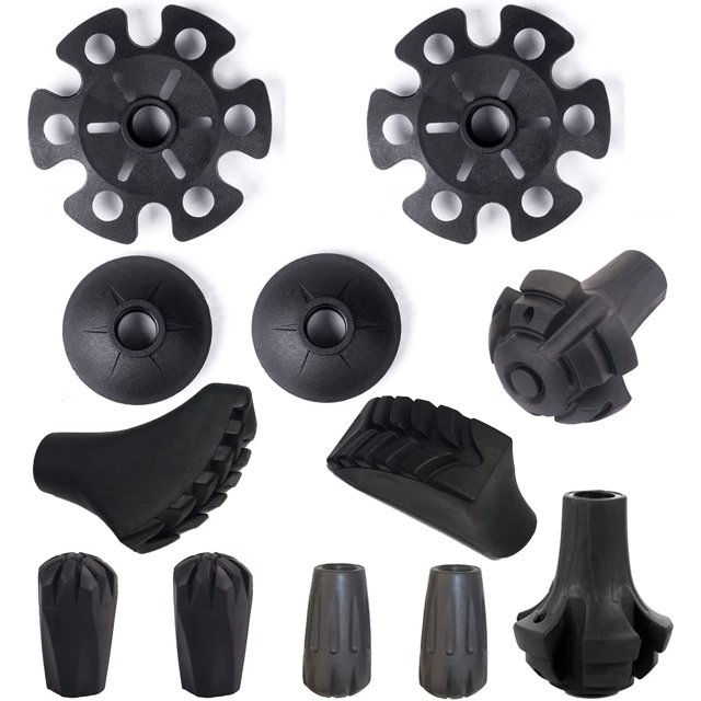 baomifa-Diooid Accessoires de Bâton de Randonnée Embouts en Caoutchouc Support de Neige pour Bâtons de Randonnée pour Tous les Bâtons de Randonnée Courants, Bâtons de Randonnée, Bâtons de Marche Nordiques avec un Diamètre Intérieur de 11mm/0.43 Pouces
