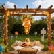 thumbnail image 5 of Decoración del hogar, cuadro colgante, guirnalda, 17,7 pulgadas, lazos de zanahoria de Pascua, corona, colgadores de puerta de Pascua, decoración de pared de puerta de entrada, corona, arreglo de esc, 5 of 6