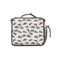 thumbnail image 3 of Tractor and Loaders Gray Pattern Insulated Lunch Bag with Shoulder Strap and Bottle Holder,Bento School Lunch Bag Box,11x9.5x3.5 Inches, 3 of 5