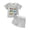 Z011-Grey, variant on Akiihool Two Piece Short Sets Baby Boy Summer Clothes Short Sleeve T-Shirt Tops Short Two Piece Solid Outfit Set (Beige,3-6 Months)