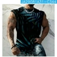 thumbnail image 4 of AIEOTT Mens Palm Tree Tank Tops Plus Size Cut Off Shirt Crewneck Sleeveless Tops Hawaii Beach Shirts Summer Casual Tank Tops, 4 of 6