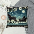 thumbnail image 2 of YANMS Christmas Vintage Chic Wood Pillow Covers Decorative with Sleigh Rides Quotes Horse Rides Throw Pillow Case Sofa Pillows Cushion Cover, 2 of 5