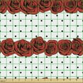 thumbnail image 2 of Vintage Sofa Upholstery Fabric by the Yard, Feminine Rose Bouquets Along Polka Dots Romantic Classic Feminine Design, Decorative Fabric for DIY and Home Accents, Black White and Red by Ambesonne, 2 of 5