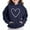Navy, variant on Bnwani Kids Hoodies Girls Long Sleeve Oversized Fleece Sweatshirt Cute Plain Tops Pullover