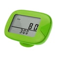 thumbnail image 1 of Graflsoa CR-873 Dual-Line Pedometer with Waist Clip: Track Steps, Calories, Distance & Time, 7-Day Memory, Green Display, 12/24H Clock, Compact Design, 1 of 6