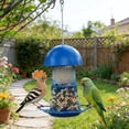 thumbnail image 4 of Uklsqma Outdoor Hanging Bird Feeder for Patios & Gardens | Semi-Automatic Metal Bird Cage Feeder with Adjustable Opening & Large Seeds Capacity | 1 Pack, 4 of 5