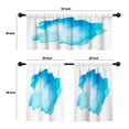 thumbnail image 4 of LALILO Kitchen Curtains and Valances Set of 3 36" Blue Sea Window Treatment Tiers for Window Decor, 4 of 5