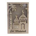 thumbnail image 2 of Lámpara de mesa de noche de madera creativa para Eid, decoración de mesilla de noche, artesanía musulmana, blanco cálido estilo 6, 2 of 9