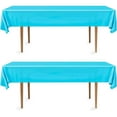 thumbnail image 6 of DecorRack 2 Rectangular Tablecloths -BPA- Free Plastic, 54 x 108 inch, Turquoise (2 Pack), 6 of 6