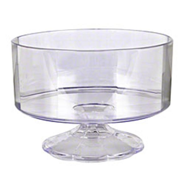 EMI Yoshi EMIFBSC 40 Oz Clear Plastic Pedestal Bowl Pack of 12
