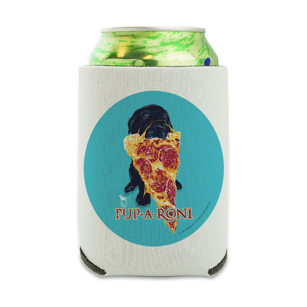 PupARoni Pepperoni Pizza Puppy Dog Humor Funny Can Cooler Drink